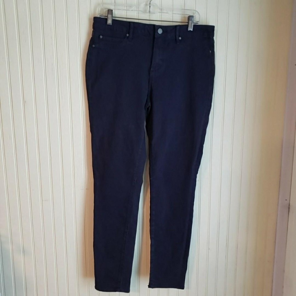 Articles Of Society Jeans Womens 32 Blue Dark Wash Skinny Slim Fit Stretch Denim